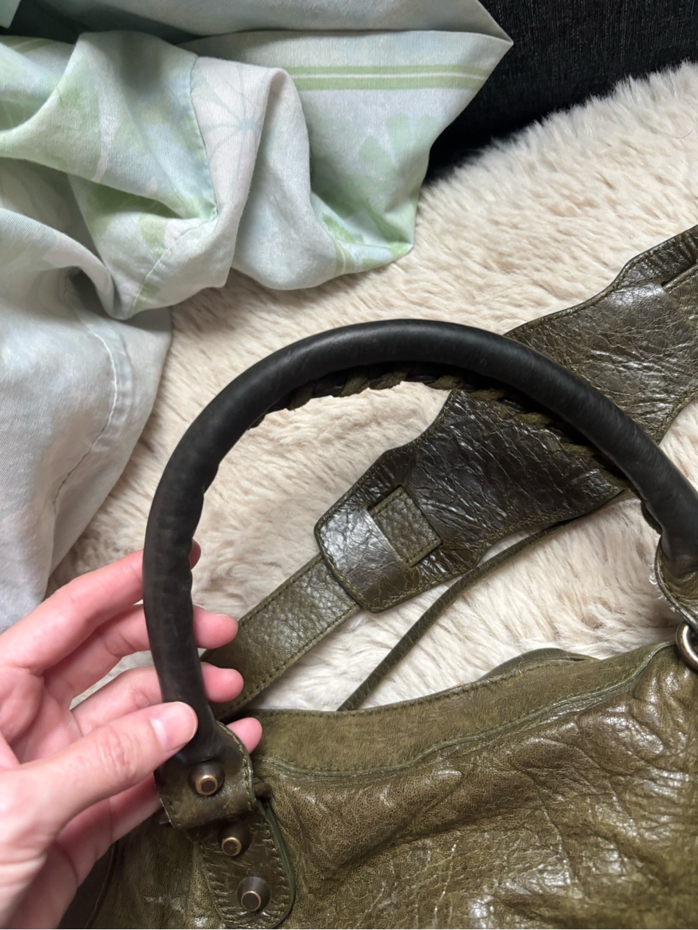 Balenciaga vintage Olive Green Classic City Bag - Picture 7 of 12